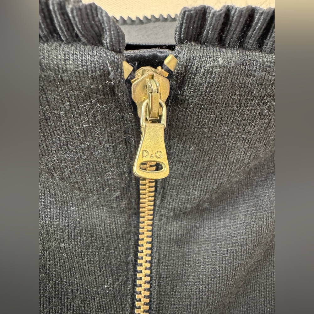 Vintage Dolce & Gabbana Black Dress with Gold Zipper - Picture 6 of 15